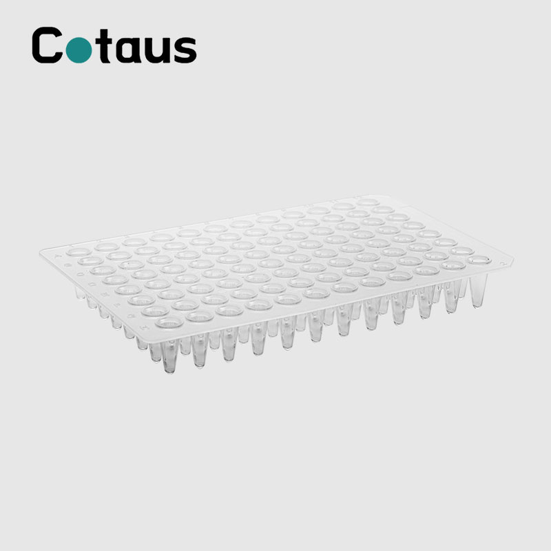 96 خوب 0.1ml شفاف بدون دامن صفحه PCR